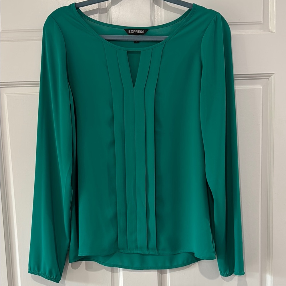 Express Women's Green Blouse